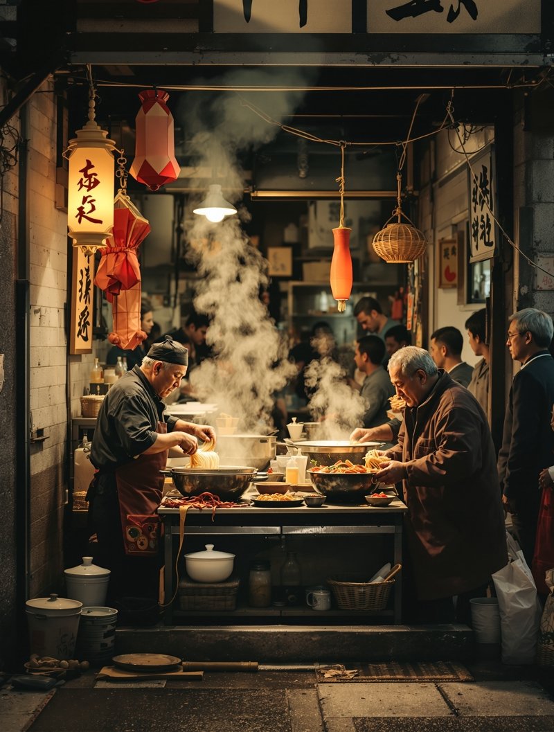 巷口面馆 料理剧集 高清海报 巷口面馆 - 2019料理剧集海报